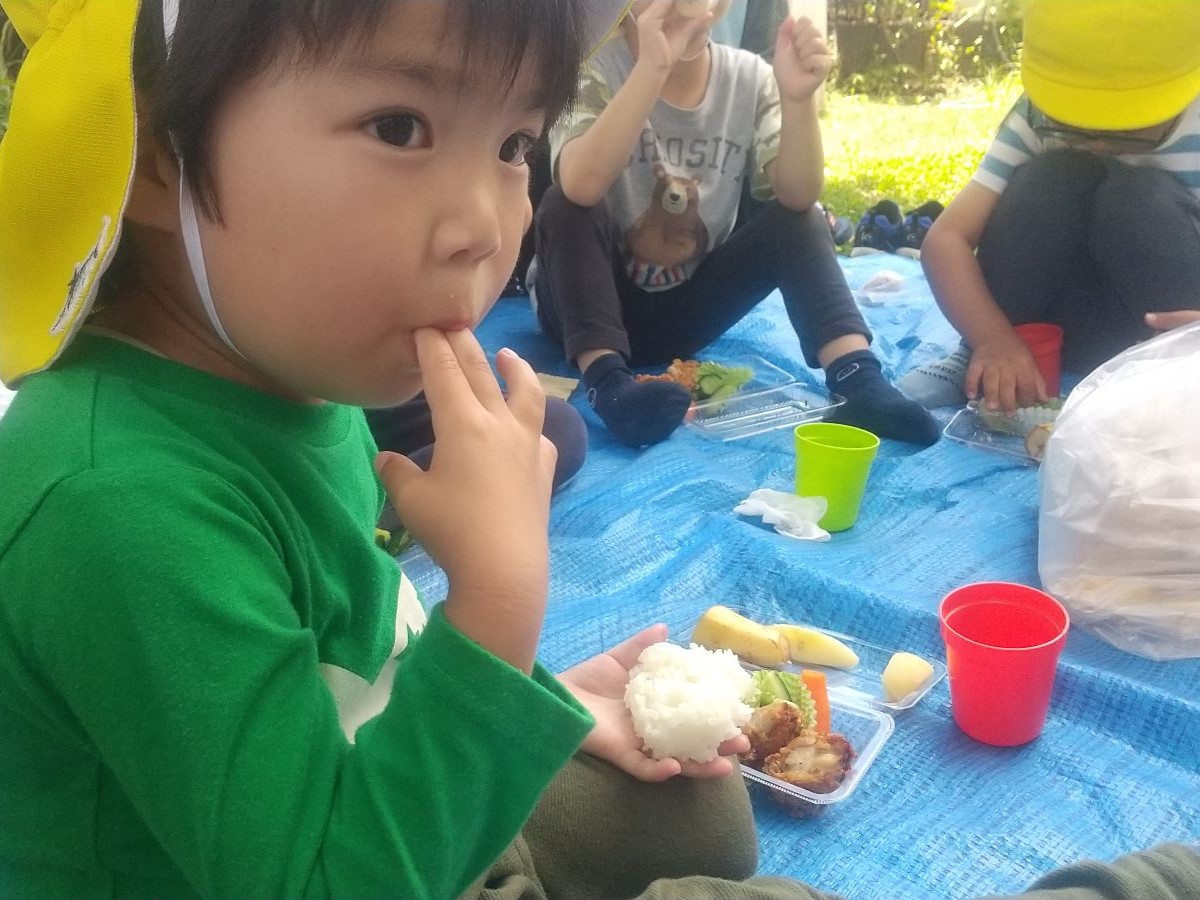 昼食の様子