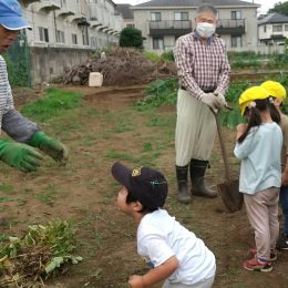 発達支援つむぎ 調布「春のじゃがいもを掘ろう」～地域の方々とつながる～