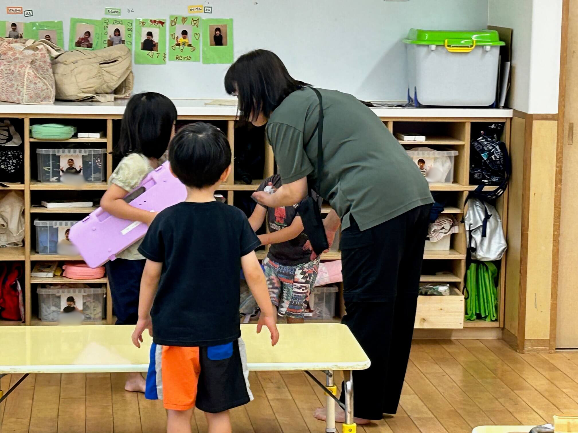 間違ったことをすれば年上の子がすぐに注意する