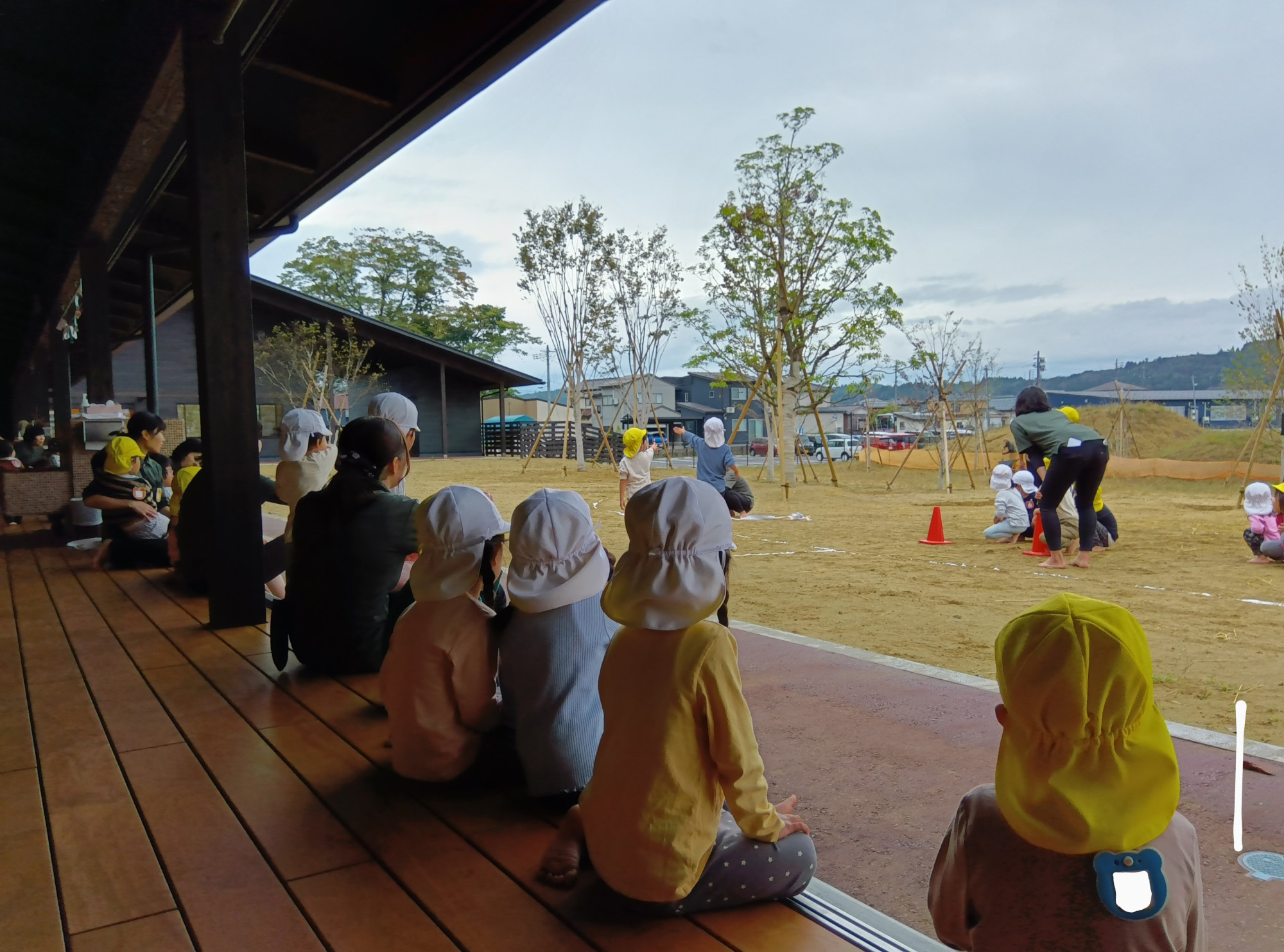 運動会でのリレーの様子